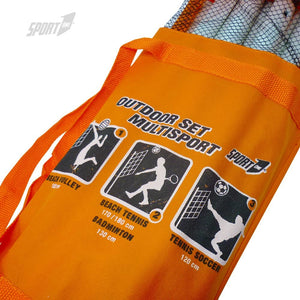 Rete da pallavolo per Giardino Professionale con Pali Alta Altezza Massima 220cm Portatile per Bambini e Adulti