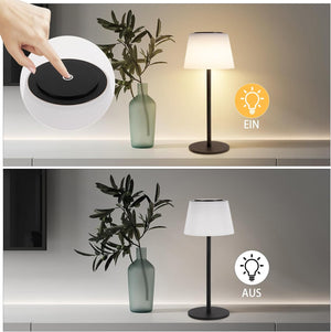 ZMH Lampada da tavolo LED moderna touch dimmerabile 3600mAh batteria per soggiorno