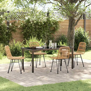 Set da Pranzo per Giardino 5 pcs Marrone 3379194