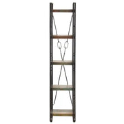 Libreria a 5 Ripiani 40x30x180cm in Massello di Recupero 320629