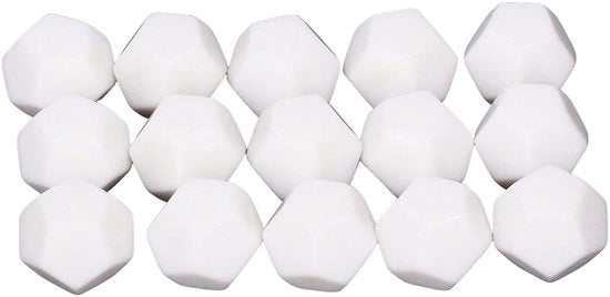 Set di Dadi a Due Facce 30PEZzi - Dadi a Due Facce Vuoti - Gioco Educativo - Impermeabile - Scrittura DIY - Plastica Duratura - Dadi a Due Facce da Gioco 

Modello: 
30PEZZI 
Materiali: 
- Plastica Duratura