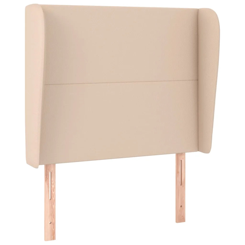 Testiera ad Orecchio-Testata con Orecchie Cappuccino 83x23x118/128 cm in Similpelle 830763