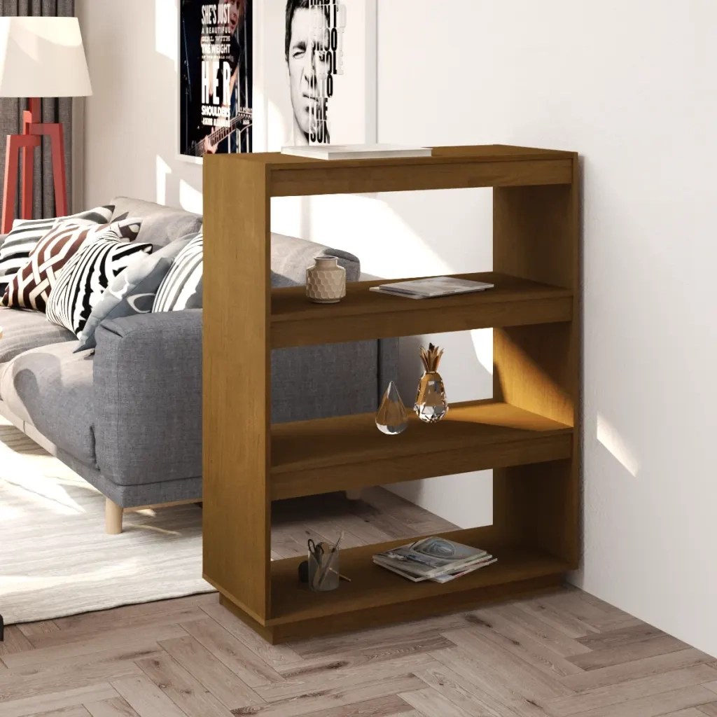 Libreria/Divisorio Ambra 80x35x103 cm in Massello di Pino 810887