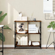 Libreria Rovere Fumo 78,5x33x82 cm in Legno Multistratocod mxl 107025