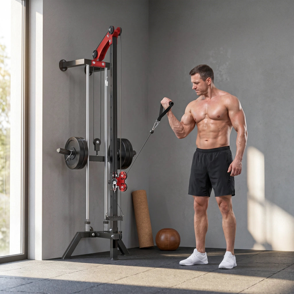 Attrezzatura Palestra Cavi ¨C Minimal ¨C 85x68x210cm Nero