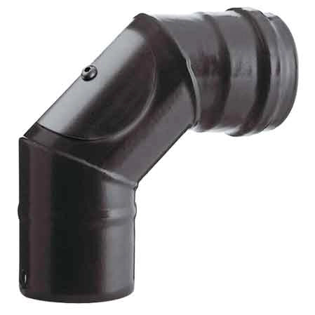 GOMITO A 90° CON ISPEZIONE PER STUFE A PELLET Ã 100 mm