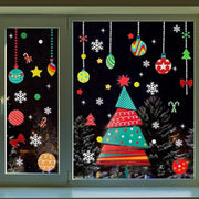 Decorazione per finestre per Natale e Capodanno - Set di 234 pezzi - Decorazione per finestre con decorazioni di albero di Natale - Decorazione per finestre per negozi e case.