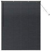 Tendaggi a Veneziana | Tenda a lamelle Nero 175 x 140 cm Alluminio