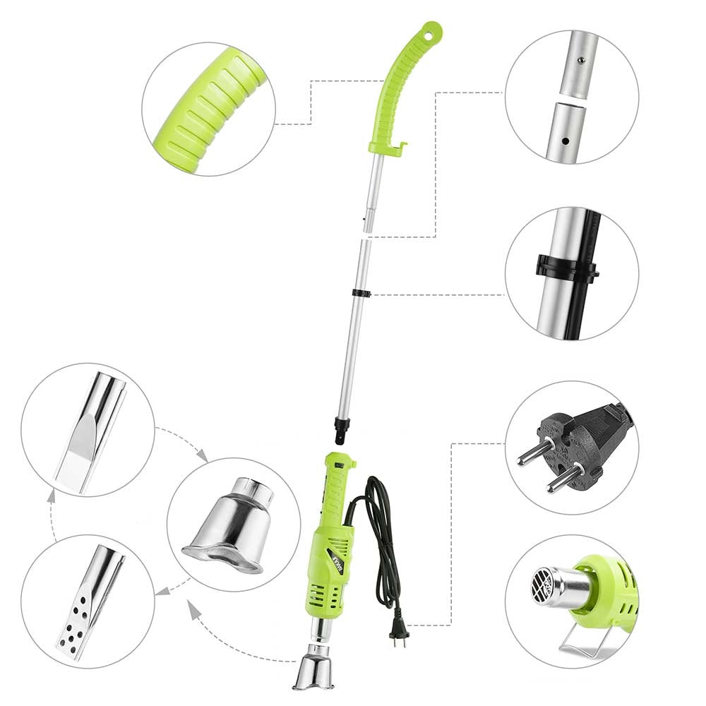 Bruciatore Erba Elettrico 2000W 230V Diserbante Termico Per Erbacce 50/600 Gradi