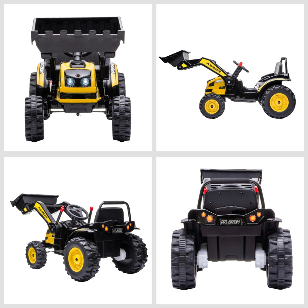 Escavatore Giocattolo a Batteria ¨C zephmum ¨C 132x62x65 cm Giallo