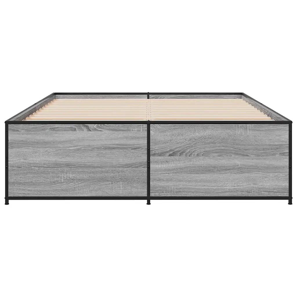Giroletto Grigio Sonoma 140x190 cm in Legno Multistrato Metallo 3279900