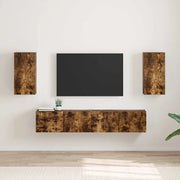 Mobile TV da parete 2 pcs Rovere fumé 30 x 31 x 60 cm 892280