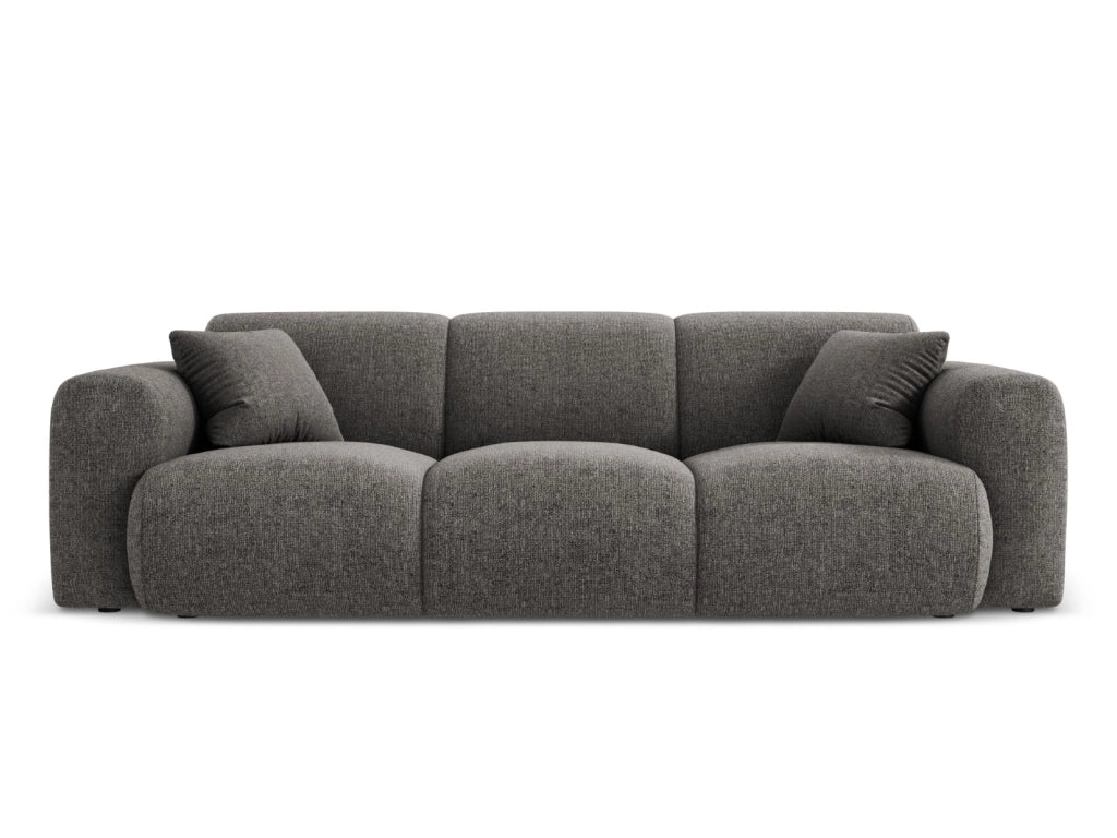 Cosmopolitan Design - Divano "Nolio" 3 posti in ciniglia grigio 