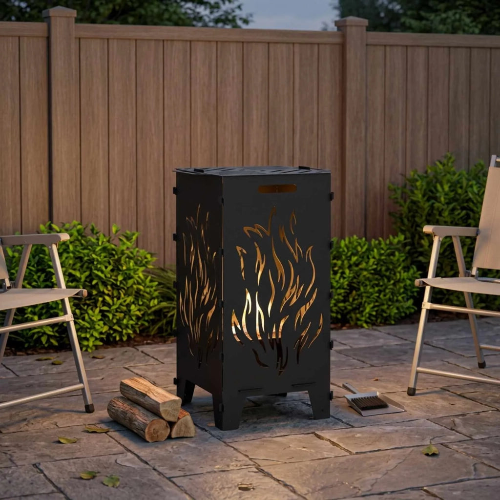 Focolare Nero 47 x 38 x 75 cm Acciaio 8012586