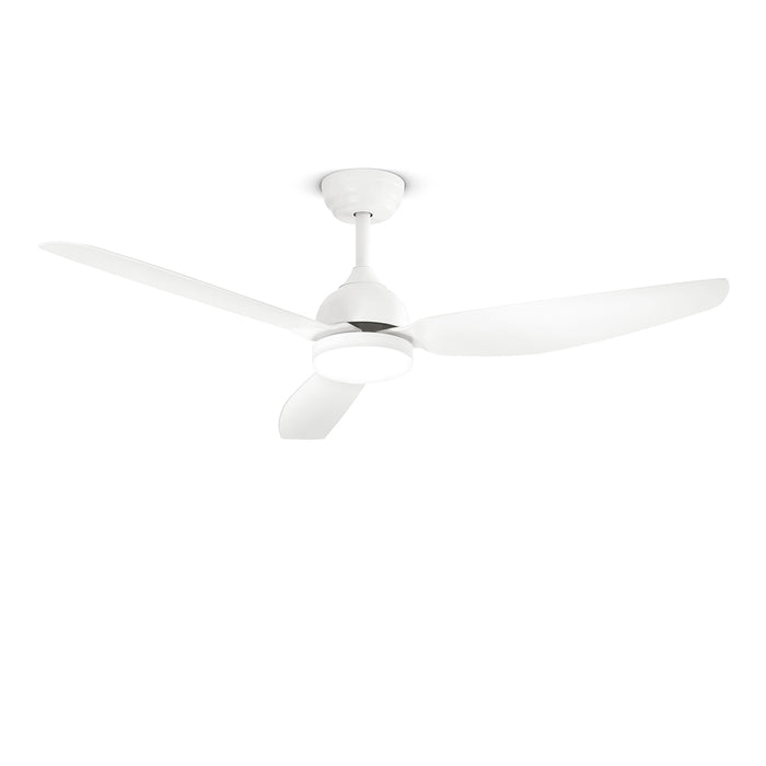 Ventilatore Nordico Pegaso+ Metallo Bianco Acrilico Led 18W Cct