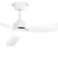 Ventilatore Nordico Pegaso+ Metallo Bianco Acrilico Led 18W Cct