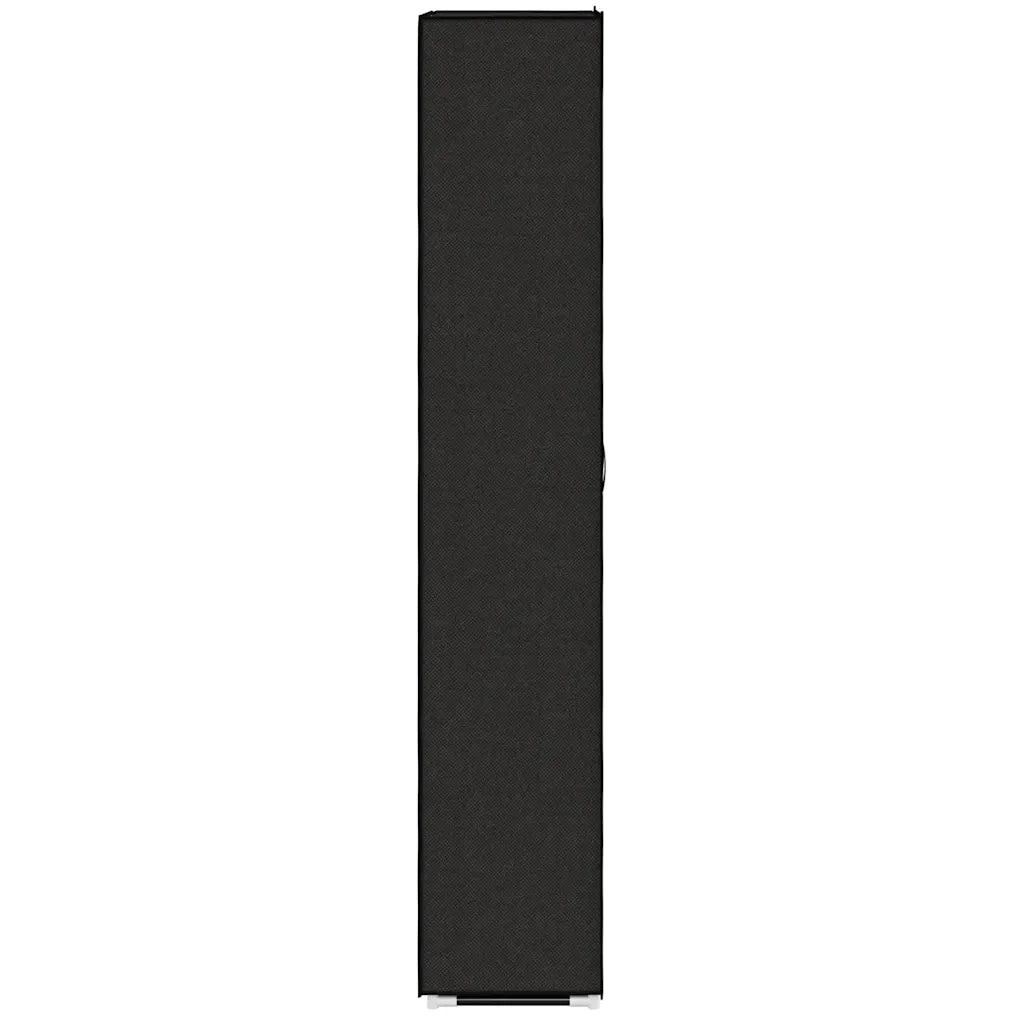 Scarpiera Nera 60x30x166 cm in Tessuto