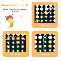 Forza 4 Gigante, Forza Quattro per Bambini con Canestro, Palla, 5 Anelli e 42 Piedine, Giochi Educativi da Esterno ed Interno per Vacanze e Feste, Ideale per Bambini +3 Anni