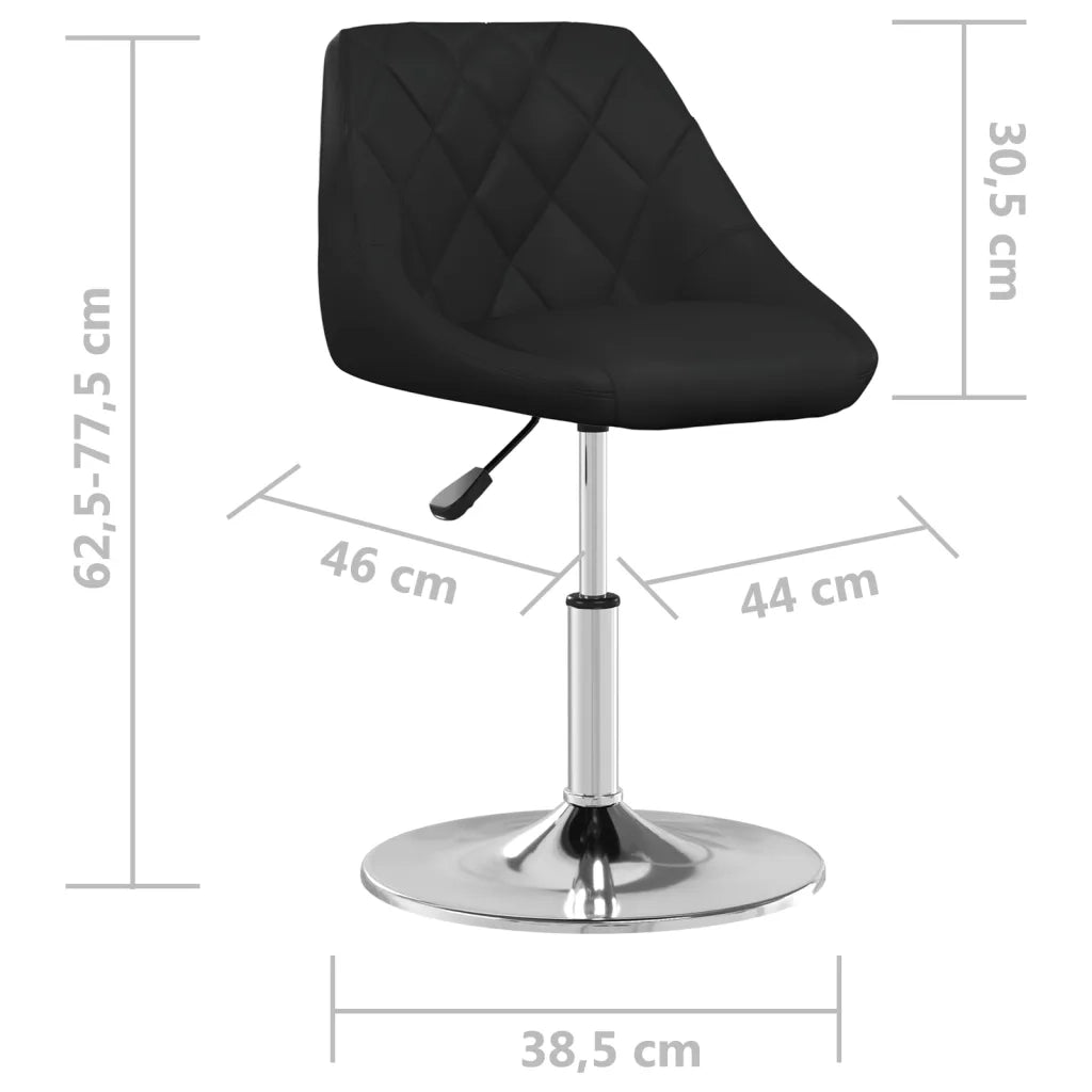 Sedie da Pranzo 4 pz Nere in Similpelle cod mxl 58884