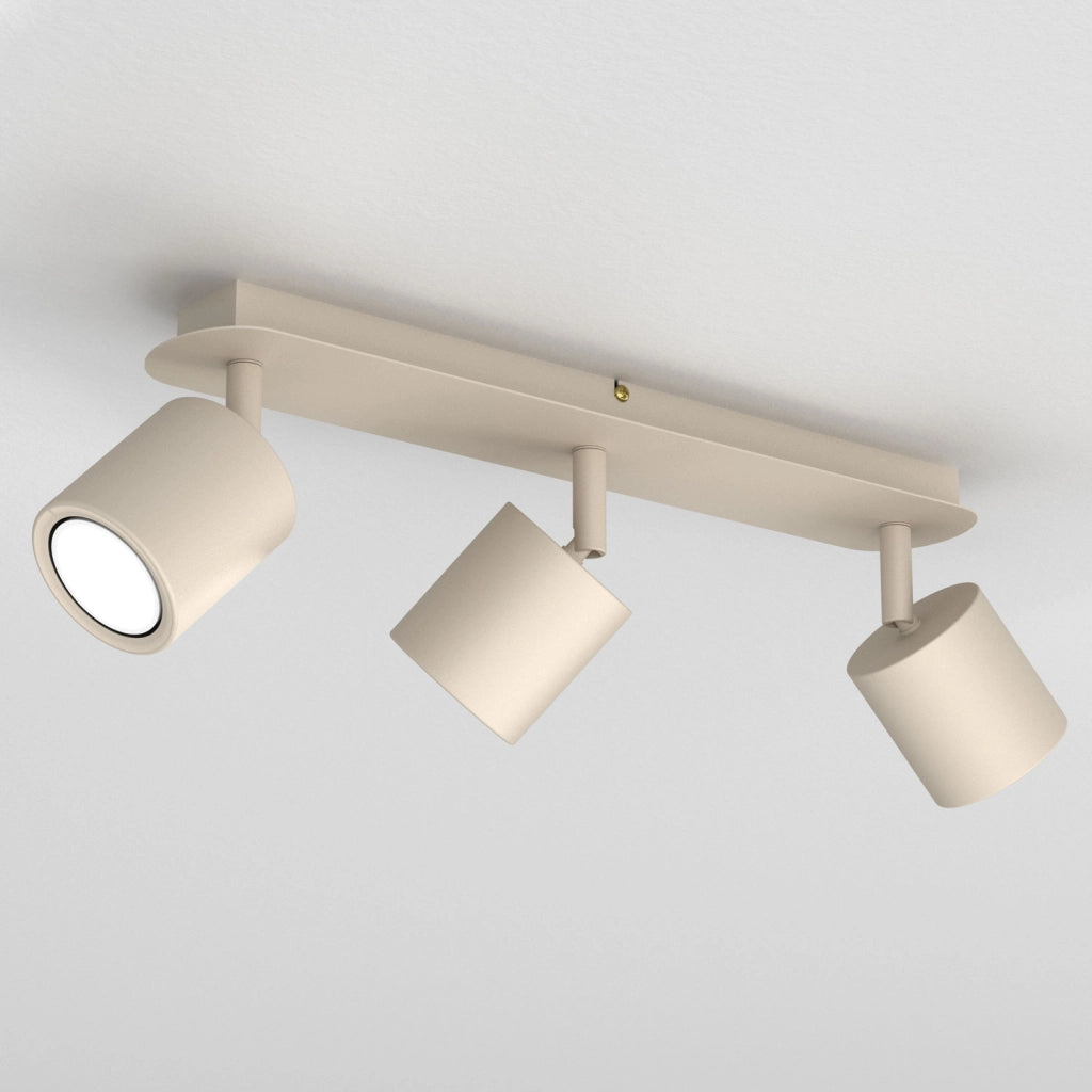 Plafoniera Demia 3 faretti orientabili GU10 beige Luminex