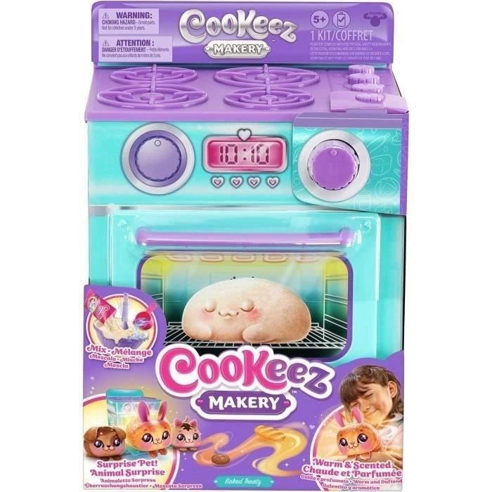 Fabrique a Ptisserie Bleue - MOOSE TOYS - COOKEEZ MAKERY - Forno interattivo, peluche profumato e accessori
