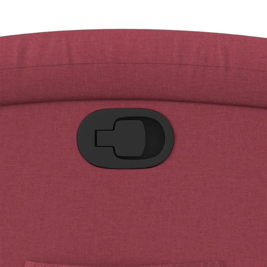 Divano Sedia-Poltrona Reclinabile in Tessuto Rosso Vino 615880