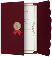 Map per certificati A4 con custodia per 5 certificati in cartone, carta per certificati in cartone, copertina per documenti, copertina per certificati, map per documenti