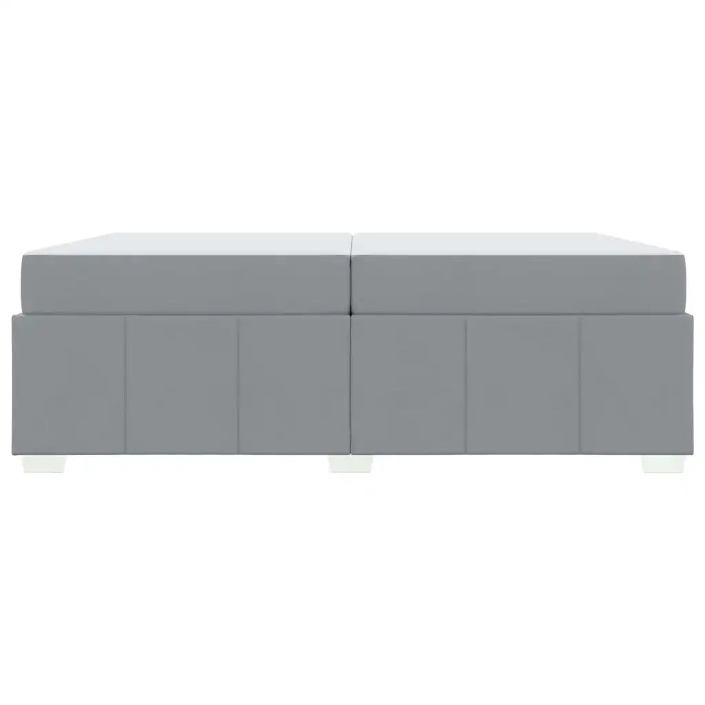 Struttura del letto Grigio chiaro 200 x 200 cm Tessuto