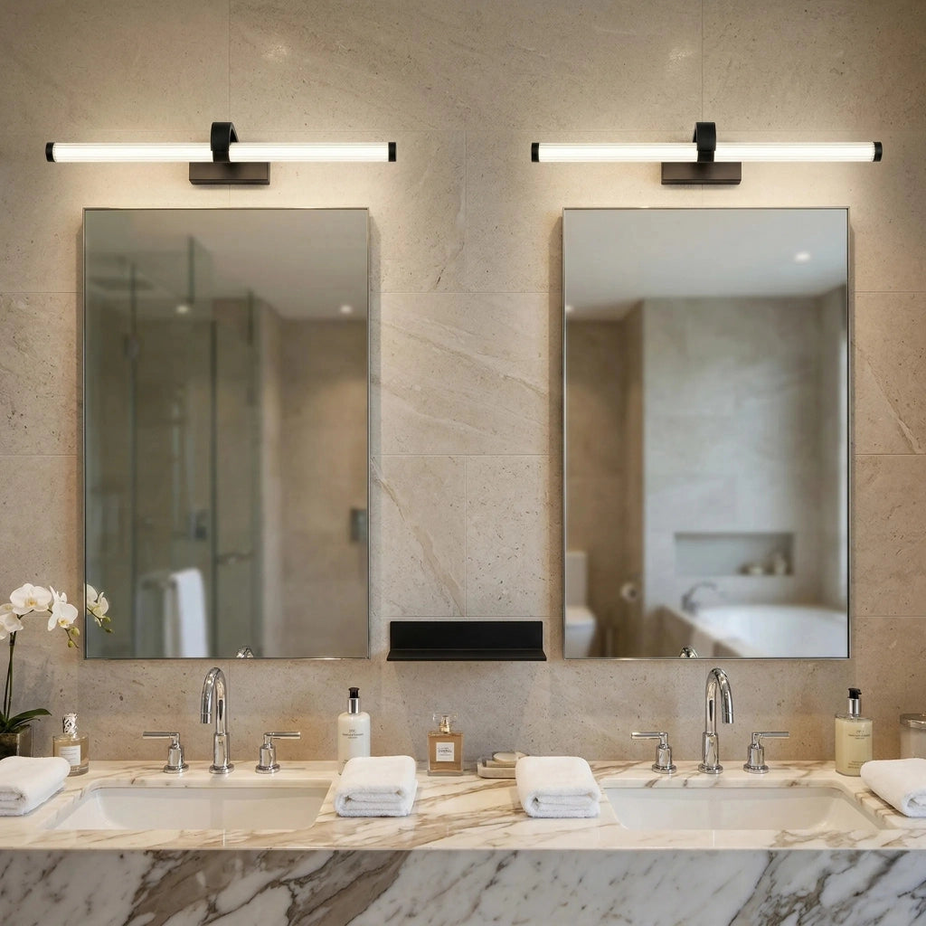 Applique Da Bagno Led APP1887-1W 40cm Black