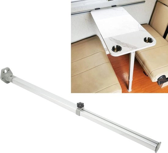 Piede regolabile per tavolo - struttura robusta - resistente all'ossidazione - telescopico - 560-930 mm - RV, casa, barca.