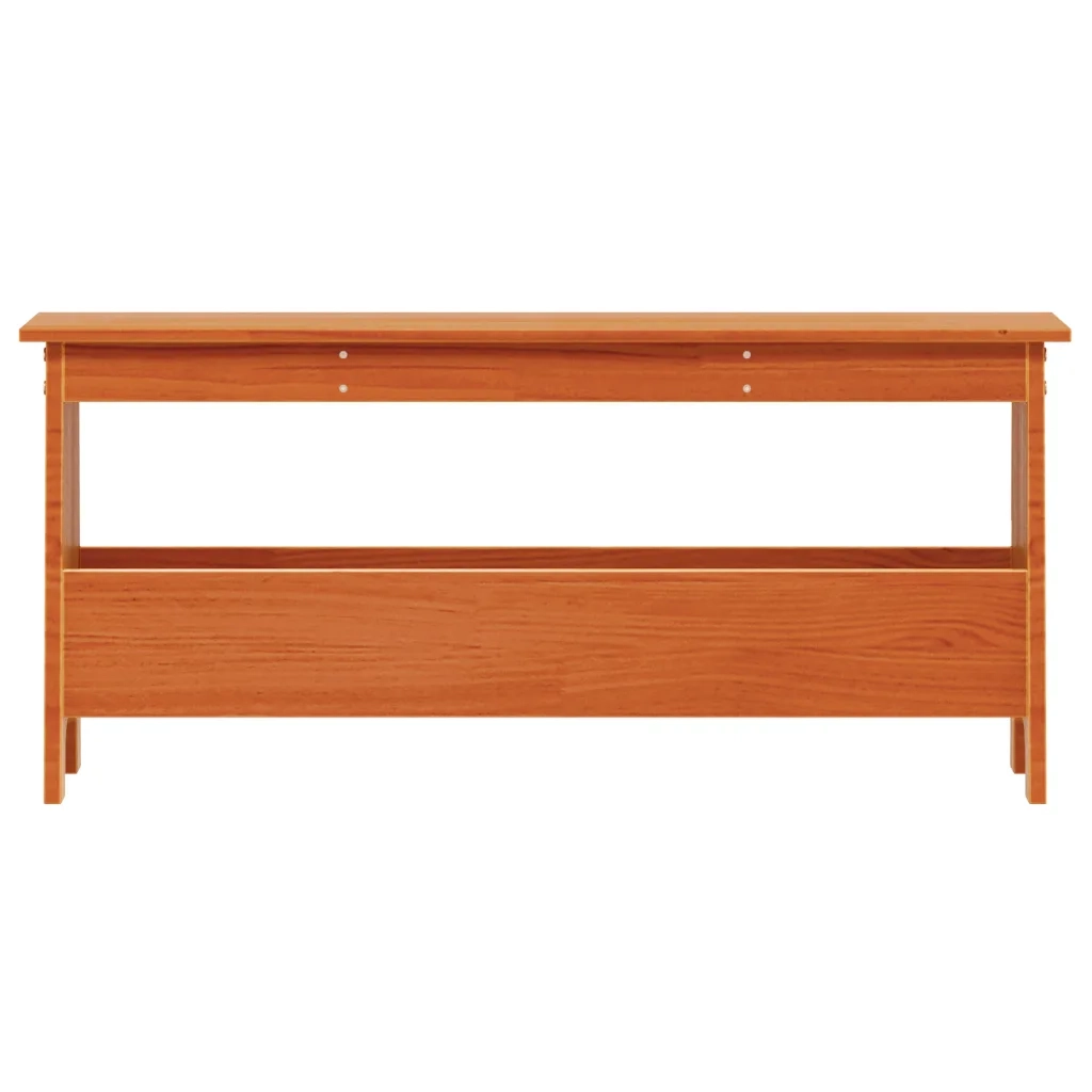Panca da Ingresso Marrone Cera 100x28x45 cm Legno Massello Pino 837384