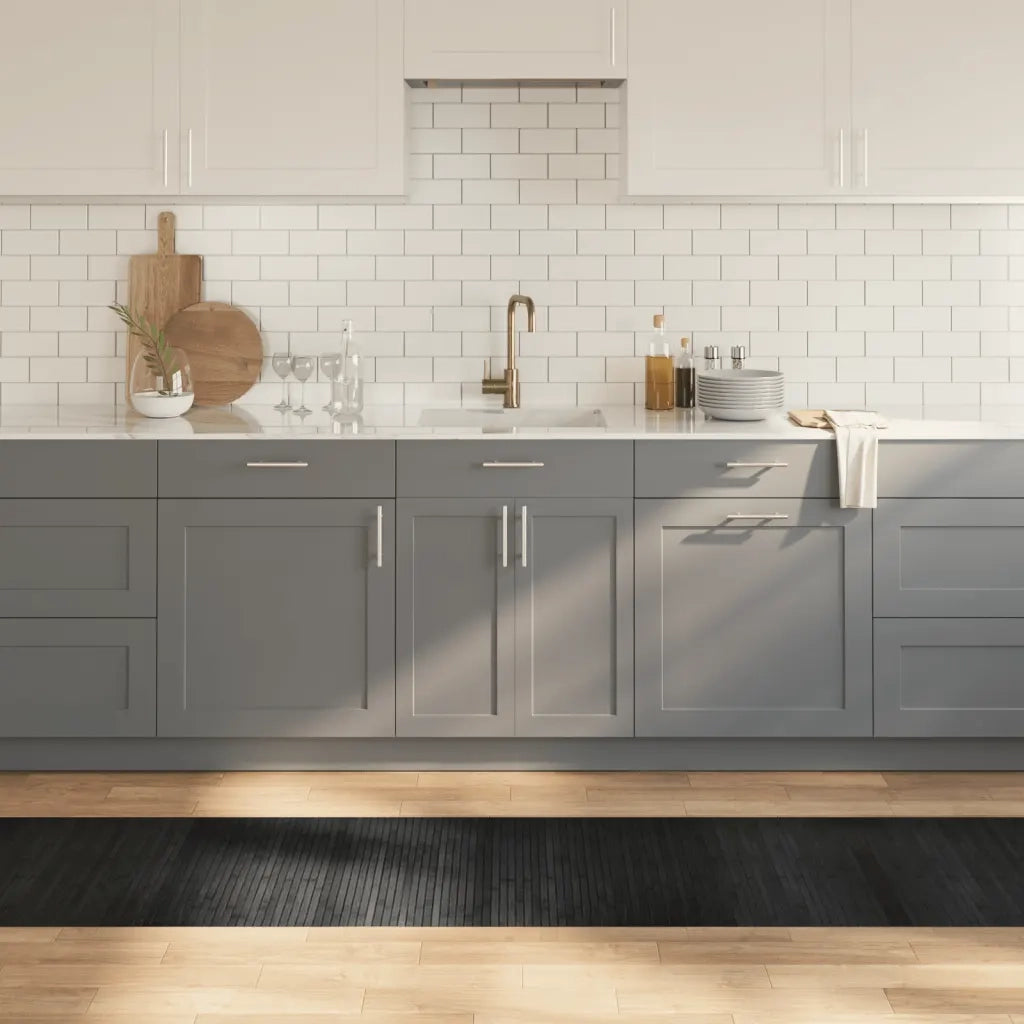 Tappeto Rettangolare Grigio 60x500 cm in BambÃ¹