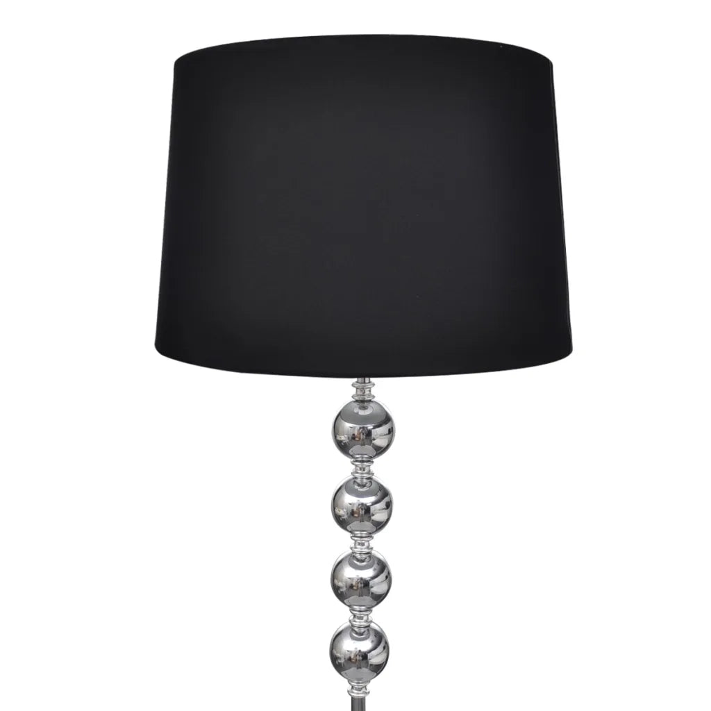 Lampada da Pavimento Supporto Alto Decorazione a 4 Sfere Nera CFW8898186