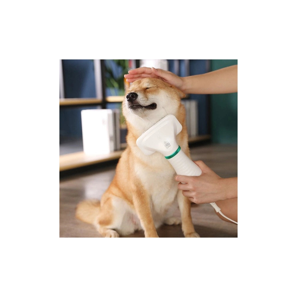 Trade Shop - Spazzola E Phon Asciugatore Per Cani E Gatti Animali Domestici 2 In 1 Toeletta -