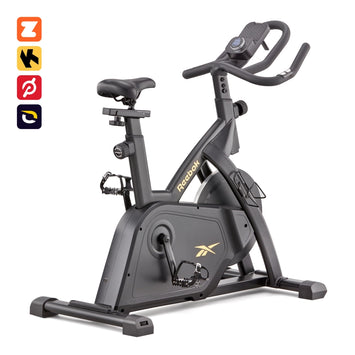 Spinning Bike da fitness - Ergometro - Reebok - Modello FR30 - Per casa/appartamento - Volano da 18 kg - Display a LED