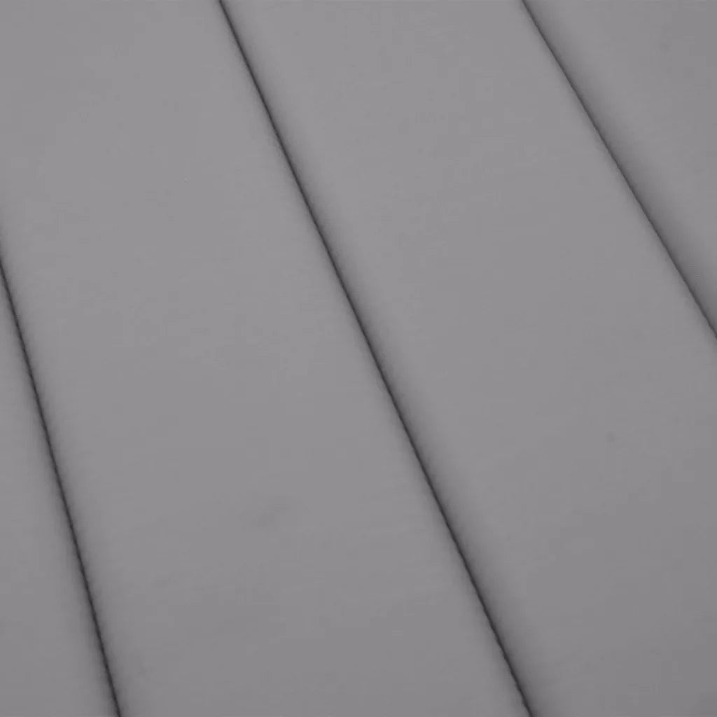 Cuscino per Lettino Grigio 200x50x3 cm in Tessuto Oxford