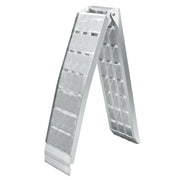 Rampa di carico pieghevole multiuso in alluminio con barra di collisione 228 cm fino a 680 kg grigia 16_0002132