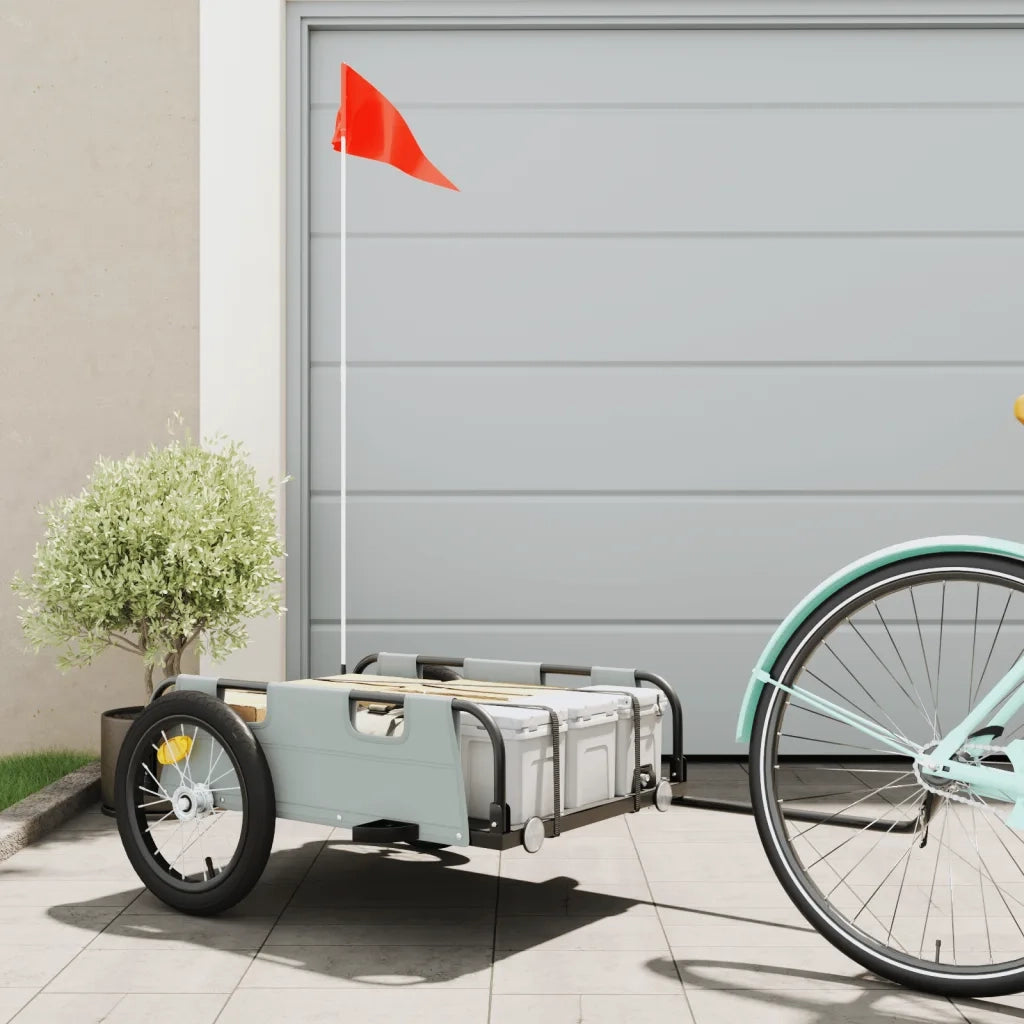 Rimorchio da Bici Grigio Oxford e Ferro 94168