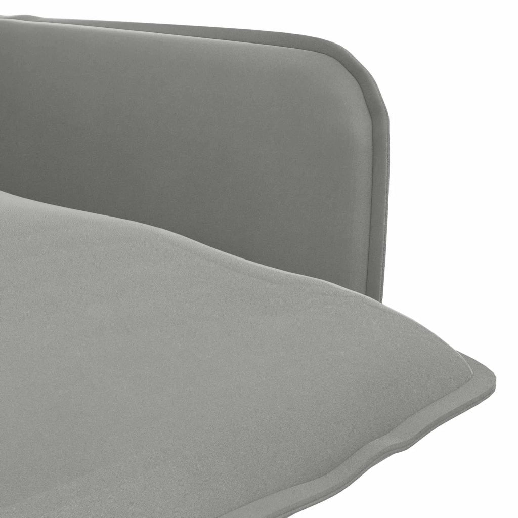 Poltrona Grigio Chiaro Velluto 42047723