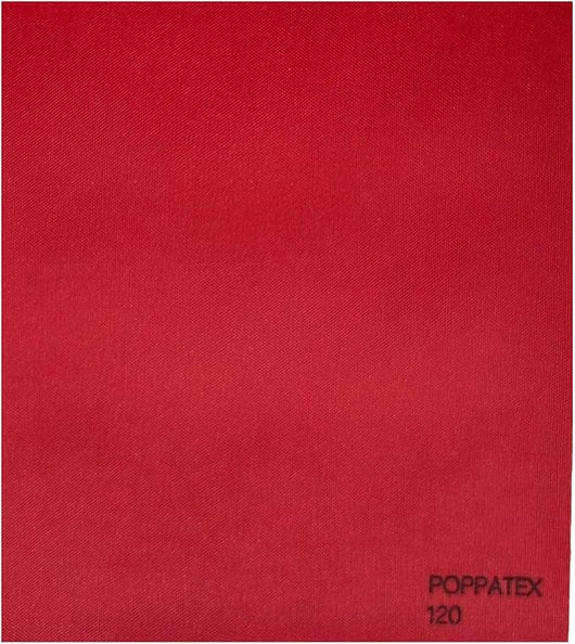 Tessuto Ecopelle Nautica Tappezzeria Alta Qualità "POPPATEX" - Colore ROSSO 120 - Morbida e Resistente - Vendita al Metro - H.140