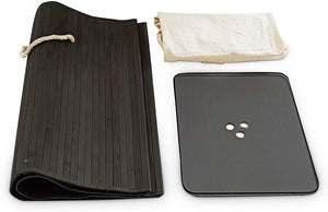 Portabiancheria rettangolare con sacco in cotone 65,5 cm bambù nero 13_0001905_5