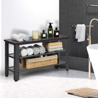 Scarpiera con Seduta, Panca Porta Scarpe, Ideale per Ingresso, Bagno e Camera da Letto, 73 x 30 x 45 cm