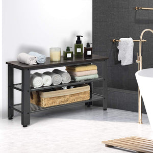 Scarpiera con Seduta, Panca Porta Scarpe, Ideale per Ingresso, Bagno e Camera da Letto, 73 x 30 x 45 cm