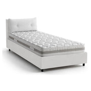 Arcisate, Letto Singolo Materasso Incluso Made in Italy, Bianco