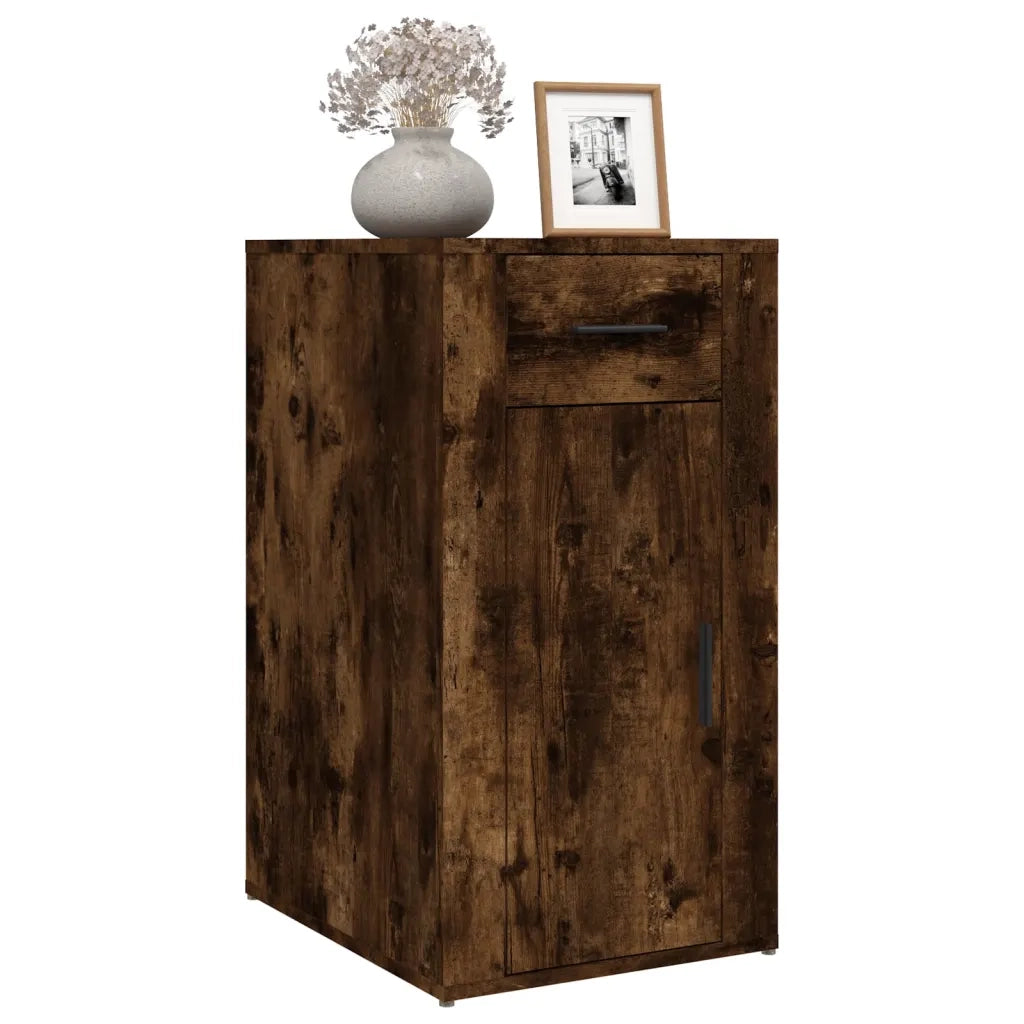 Mobile Scrivania rovere fumo 40x49x75 cm Legno Multistrato 816797