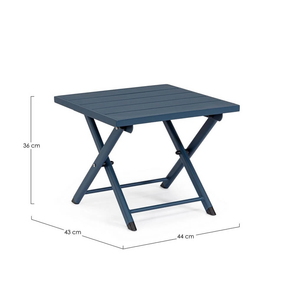 Tavolino pieghevole da esterno in alluminio 44x43 cm - TERRA
