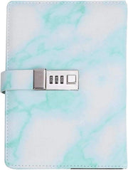 Notebook con chiusura a serraggio in pelle PU con copertina verde - Scrivi note in contenuto HTML.