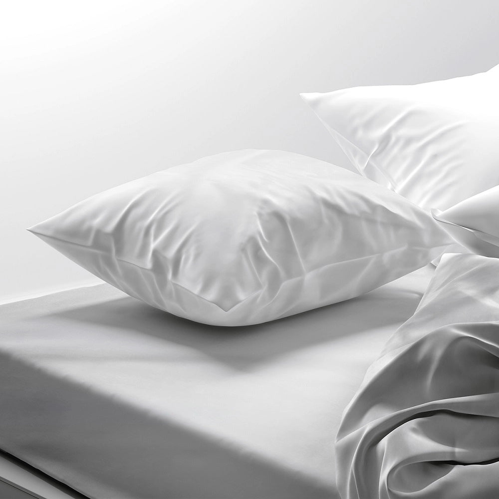 Lenzuolo letto sotto con angoli 100% puro cotone Made in Italy tinta unita Bianco - 1 Piazza e mezza