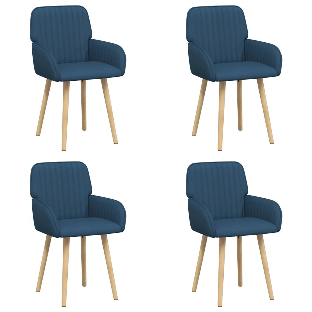 Sedie da pranzo 4 pcs Tessuto Blu 56,5 x 50 x 87,5 cm 3428200