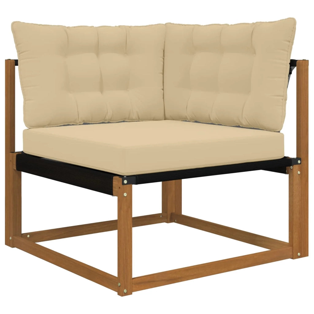 Cuscino per divano da esterno 3 pcs Beige Poliestere